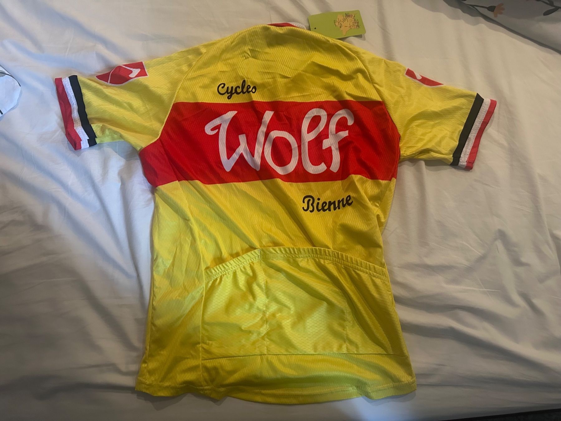 Canottiere & Pantaloni: Retro Radtrikot Cycles Wolf Bienne Grösse M – Usato da Bussnang venduto da Tatzfatz