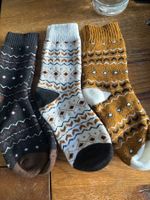 3x Kuschelsocken - flauschig weich-Wohlfühlen- Zeit für Dich