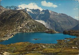 1974 AK Grimsel-Passhöhe mit Galenstock und Rhonegletscher