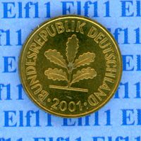 DEM___0.05 2001A stgl aus Münzsatz 5 Pfennig