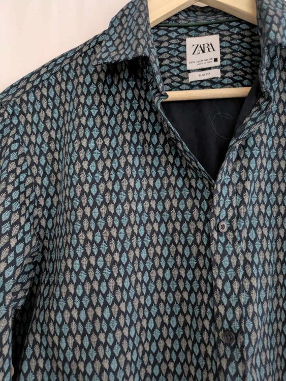 Zara Camicie: Zara Herrenhemd Grösse M Slim Fit Baumwolle Muster – Usato da Rorschach venduto da joh_v2y2 4