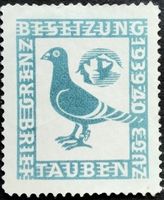 Soldatenmarke 2.WK, Brieftauben Zug 3, Wi Bft 2