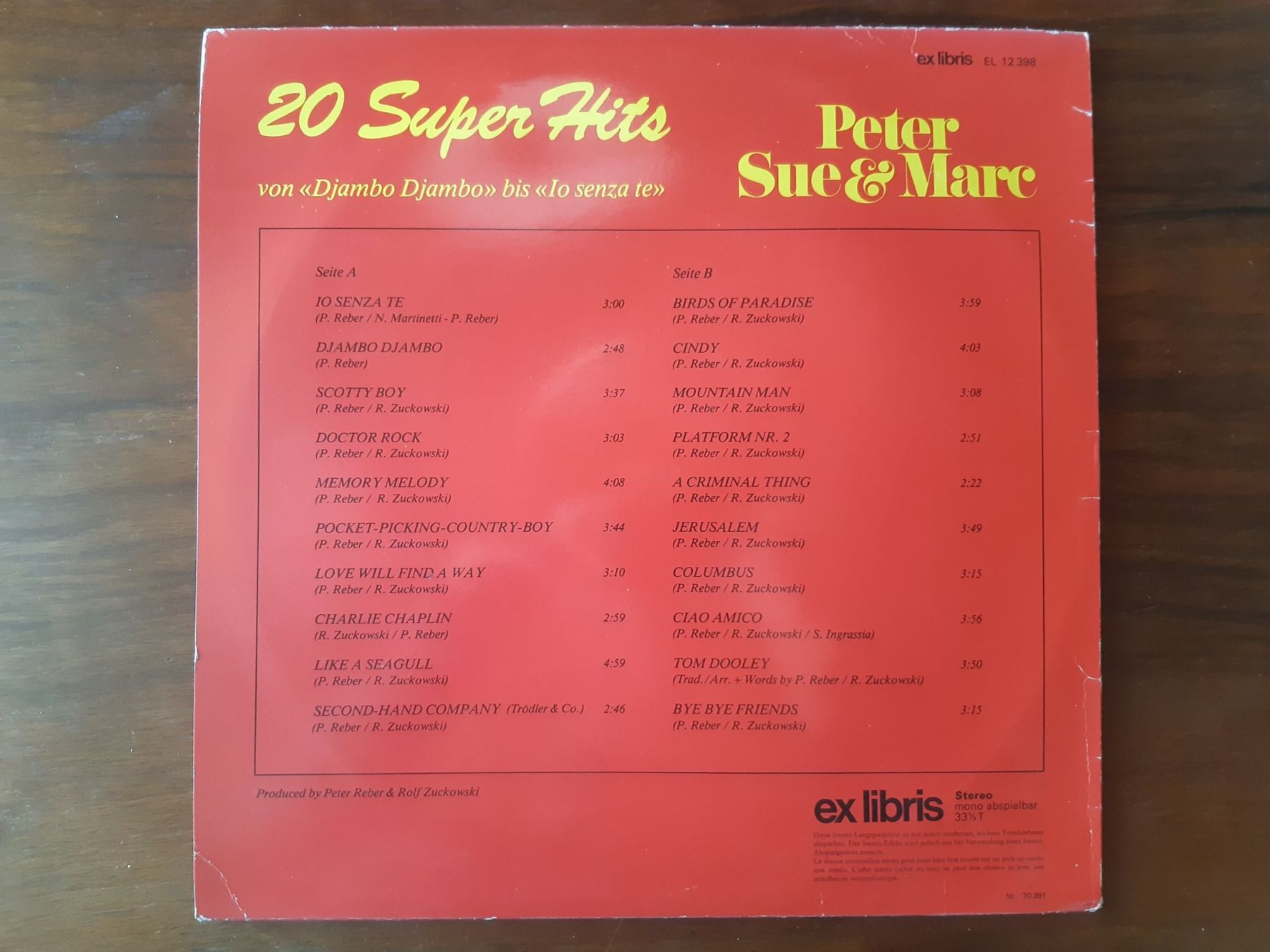 Dischi in vinile: Peter, Sue & Marc - 20 Super Hits (Lp, compilation) – Usato da Verscio venduto da giamma1985 1