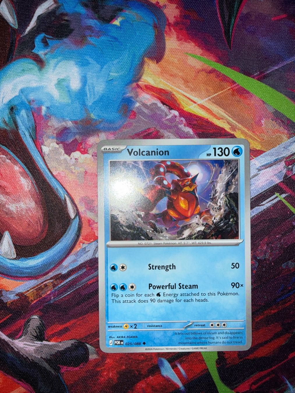 Pokémon Carte collezionabili: Volcanion Normal 025/088 Perfect Order English – Usato da Thun venduto da venneck