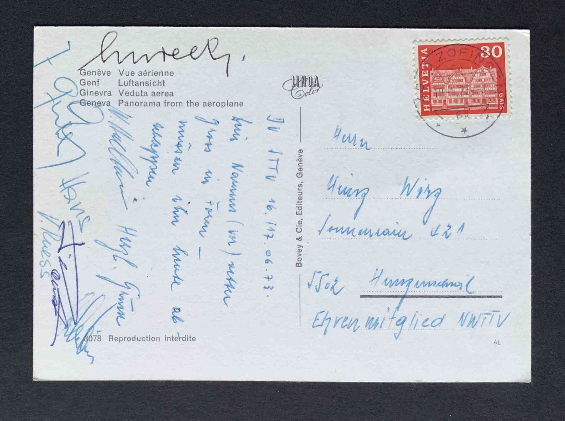 Cartoline postali: AK Geneve Vue aerienne – Usato da Goldau venduto da artelier1 1