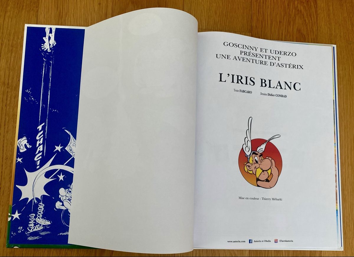 Fumetti: Astérix L'Iris Blanc Goscinny Uderzo BD – Usato da Lausanne venduto da Lyl-ch 3