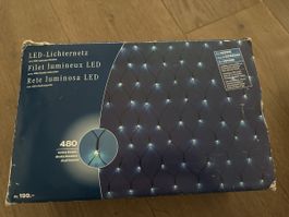 LED Lichternetz 480 weissen Dioden Lichterkette Weihnachten
