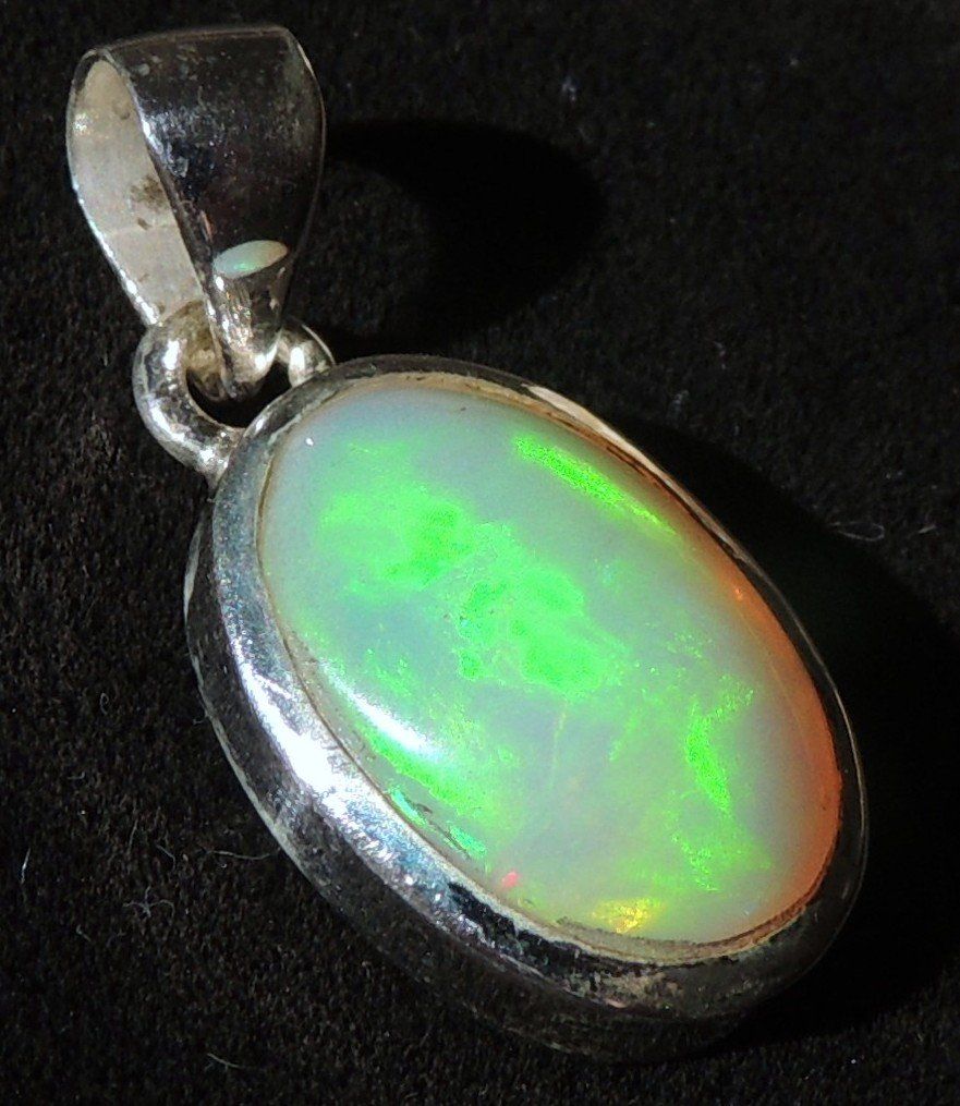 Anhänger: Äthiopischer Opal Silber 925 Anhänger – Gebraucht aus Waldenburg von schaller707 2