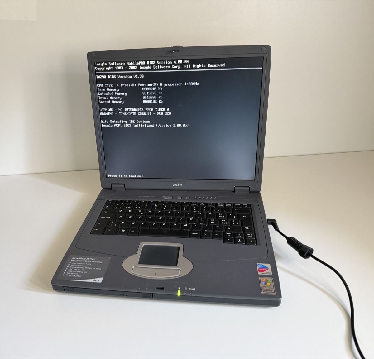 Acer Notebook: Notebook Acer Travelmate unkomplett – Usato da Gerlafingen venduto da sternrose