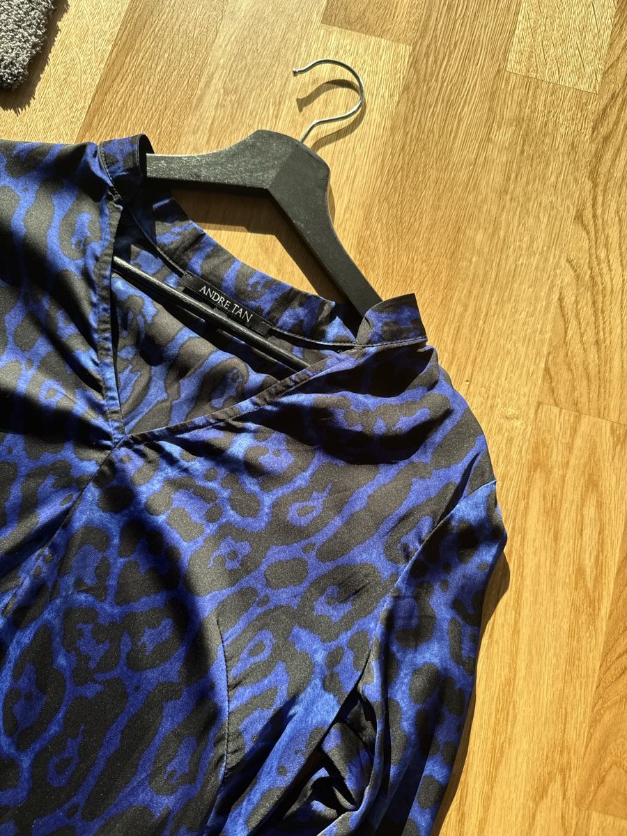 Vestiti: Robe courte Andre Tan imprimé léopard bleu taille S-M – Nuovo (secondo la descrizione) da Genève venduto da rom_8nwv 3