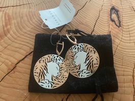 Boucles d’oreilles argent 925 panthère | Ohrringe Silber neu