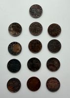 13 x 1 Rappen 1949 / 51 / 57 bis 2004 ab CHF 1.-
