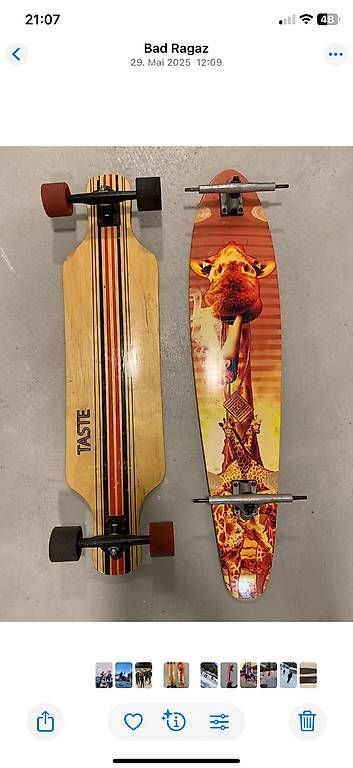 Skateboards: 2 Longboards – Usato da Bad Ragaz venduto da Poldine6 1