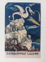 AK Postkarte Seenachtsfest Luzern 1913