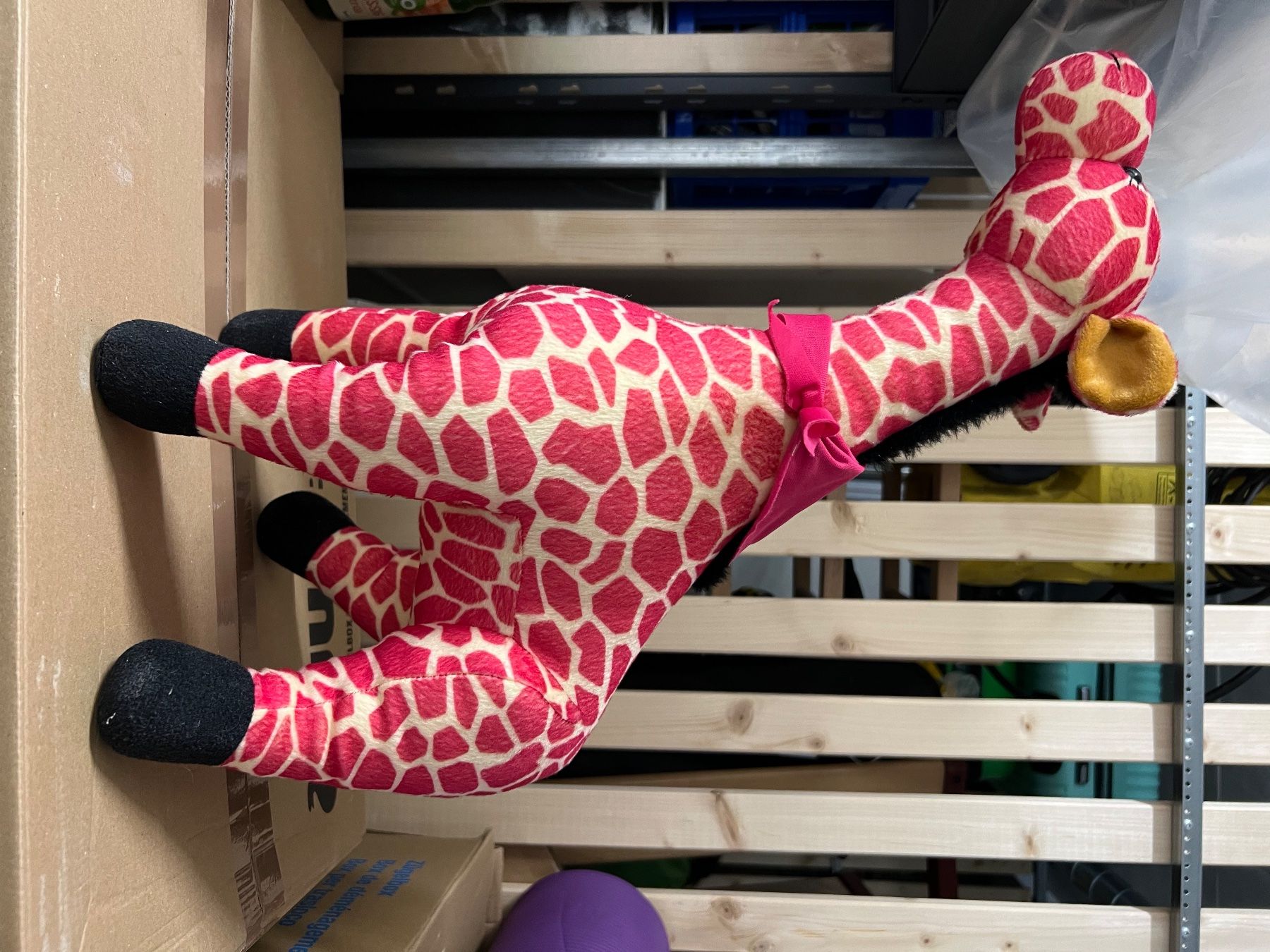 Giocattoli: Rosa Giraffe Plüschtier – Usato da Niederweningen venduto da zw4_s78j 1