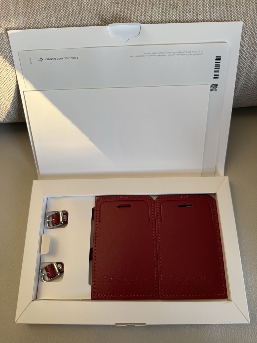 Borse: SWISS SENATOR leather Bag Tag Set – Nuovo e nell'imballaggio originale da Zollikon venduto da sba_5tf2