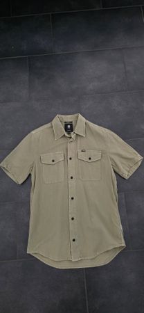G-Star RAW Hemd kurzarm olivgrün Grösse M Slim Fit