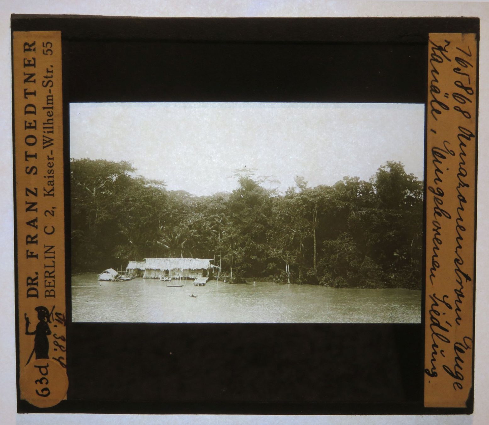 Foto & Immagini: Glasdia Brasilien / Amazonas: Eingeborenen-Siedlung, um 1920 – Usato da Oberriet SG venduto da ganesh435