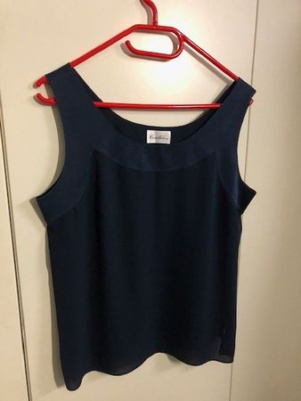 Dunkelblaues Top, Condici, ohne Arm, 44, Stoff Polyester