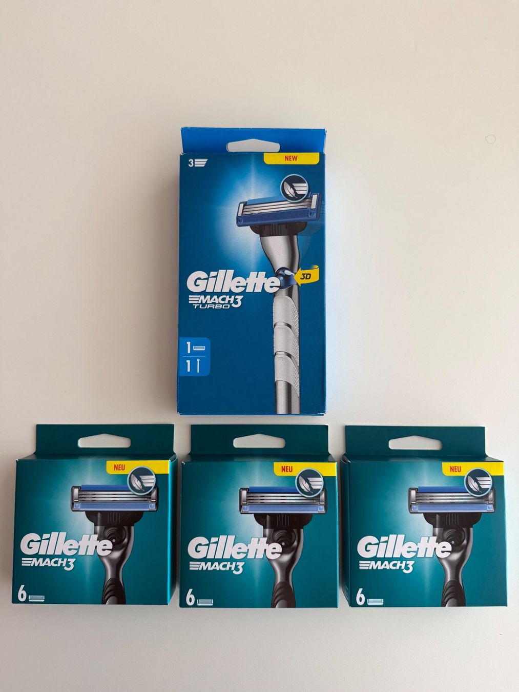 Gillette Rasoi & Lamette da barba: Gillette Mach3, 20 pcs – Nuovo e nell'imballaggio originale da St-Gingolph venduto da GoldenKeys