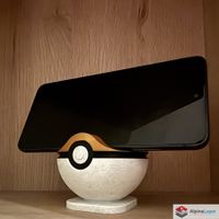 Pokeball Phone Holder 3D Printed RED Top Stand