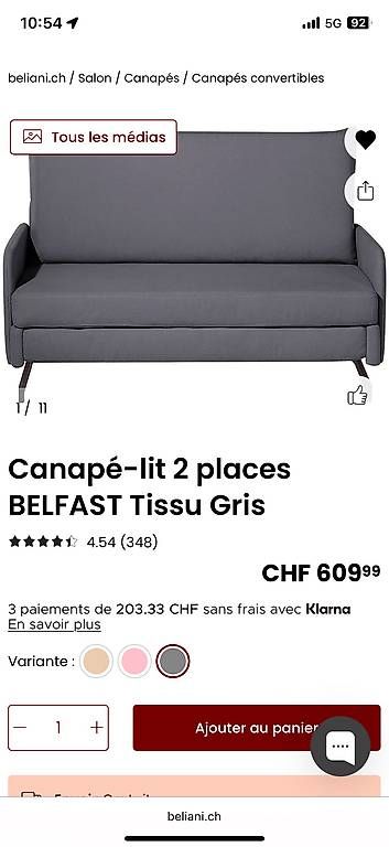 Divani: Canapé-lit – Usato da Bernex venduto da lis_7xqq 2
