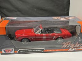 Modellauto Ford Mustang 1964 1/2 rot neu in OVP 1:18