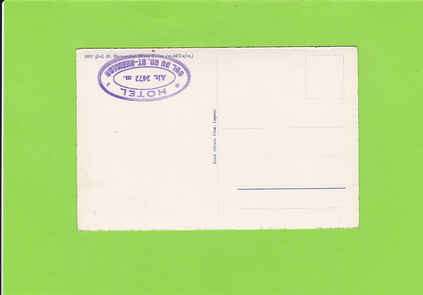 Cartoline postali: Grd. St. Bernard – Usato da St. Peterzell venduto da neckertal 1