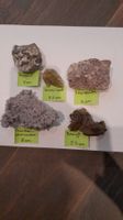 Seltene Traubenchalcedon Stufe & 4 Mineralien,Schatzkiste 16