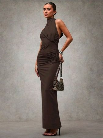 Neckholder Maxikleid - L - Rückenfrei 6️⃣👗