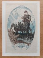 Exlibris Hanns Bastanier - Original Farbradierung 1914