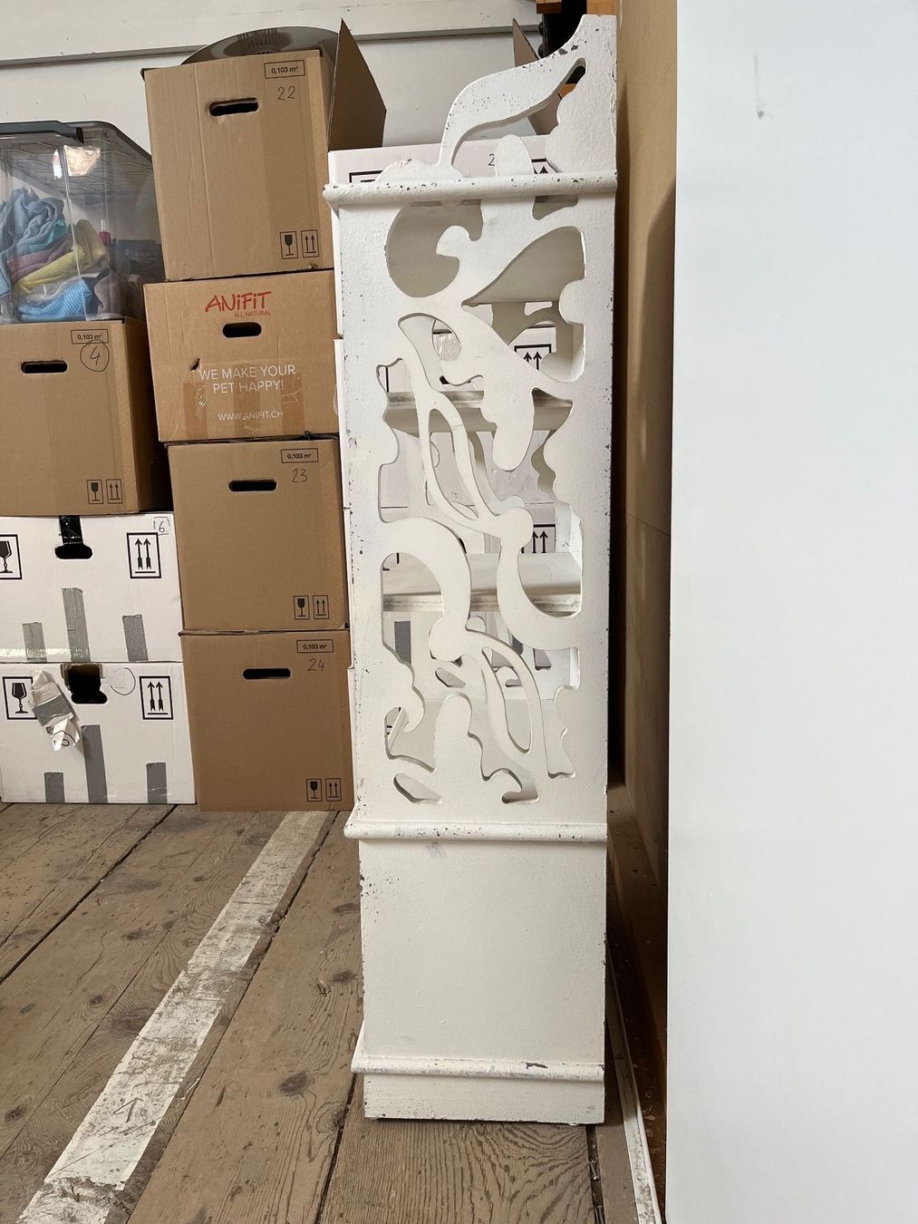 Scaffali: Wandregal mit Schubladen weiss Shabby Chic – Usato da Derendingen venduto da Sabine16 2