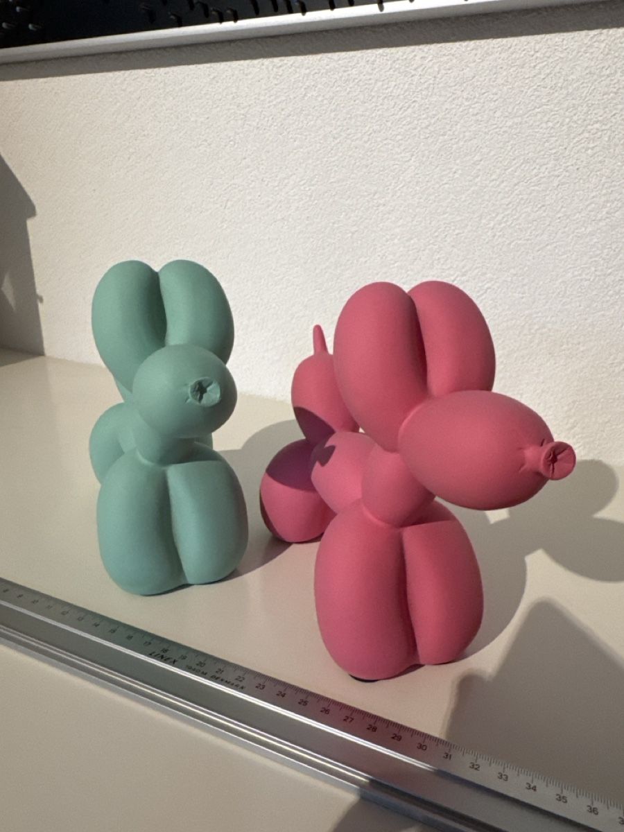 Sculture & Statue: Ballon Hund grün und pink – Usato da Bennwil venduto da escape39 1