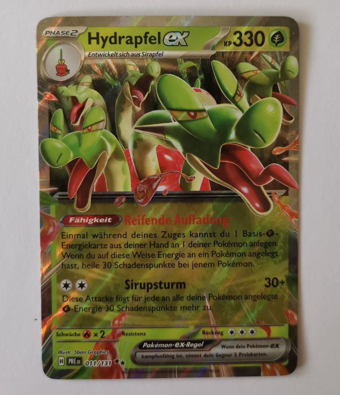 Pokémon Sammelbilder & Trading cards: Pokémon Hydrapfel ex Pre 011 ** - DE Near Mint – Neu (gemäss Beschreibung) aus Mönchaltorf von hiukset