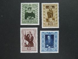 1953 Nr. 255-258 mit Falz SBK 60.-