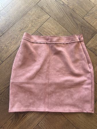Jupe Vero Moda aspect daim vieux rose taille 36