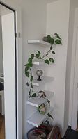 10 IKEA Lack Wandregale weiss mit Metallhalterungen