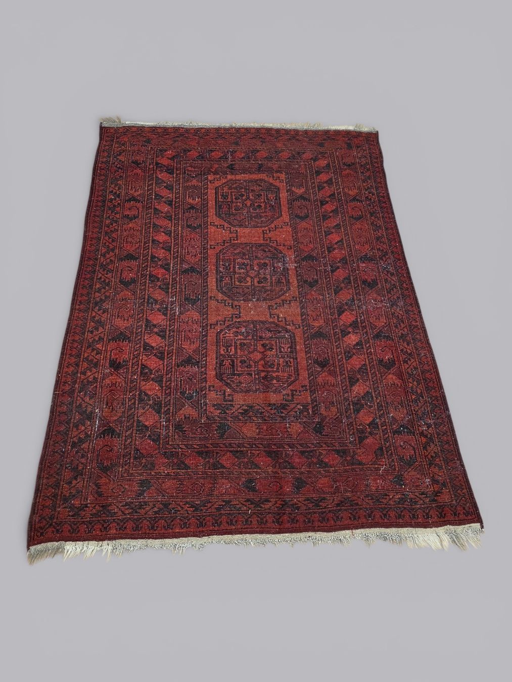 Tappeti: Handgemachter Orientteppich rot-schwarz 198x141cm – Usato da Rieden AG venduto da RuvensBrocki 5