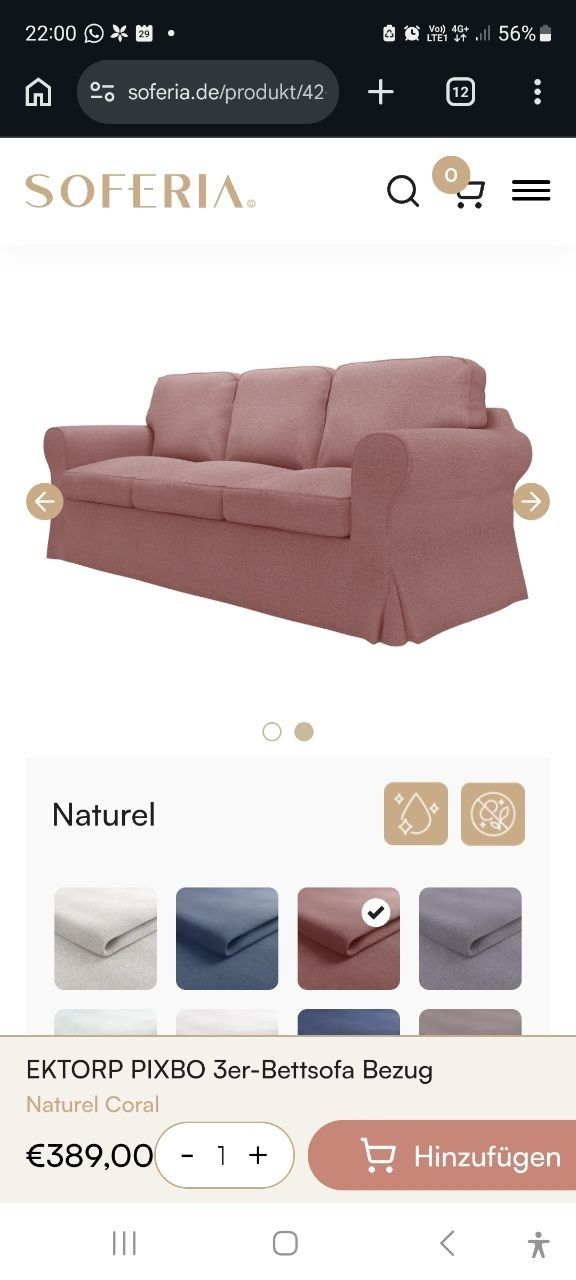 Ikea Sofas: Ektorp Bettsofa IKEA – D'occasion à Bülach par Ainzelstuck 2