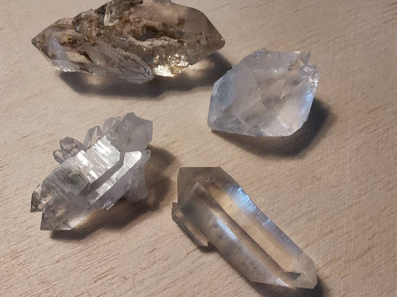 Minerali & Pietre curative: 4 interessante Kristallstufen / Doppelender – Nuovo e nell'imballaggio originale da Dierikon venduto da Buntspecht-10