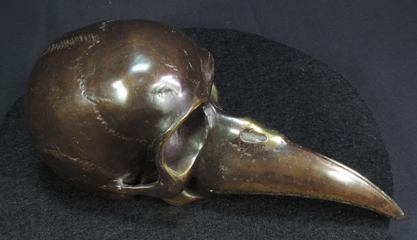 Statuette: Einzigartige Bronze, Pestdoktor Schädel Figur – Usato da Duggingen venduto da roterbambus 5