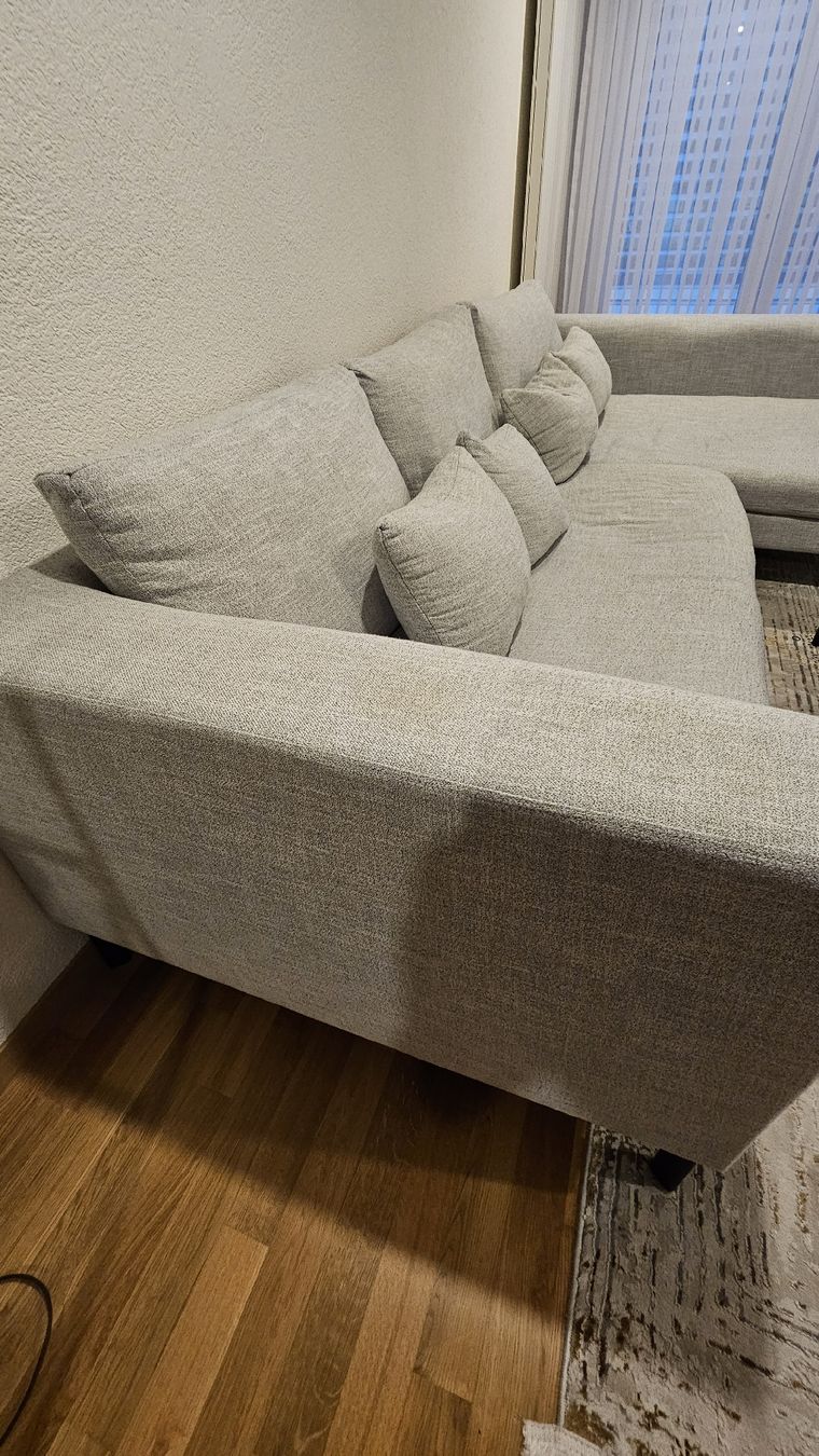 Micasa Sofas: Micasa KRÄMER II Ecksofa hellgrau, Sofa mit Chaiselongue – Gebraucht aus Au ZH von muh_8zkn 4