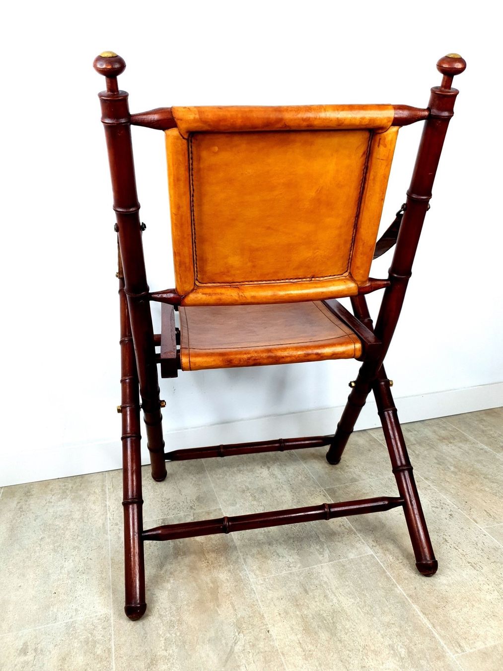 Sessel: Fauteuil safari cuir pliant – Gebraucht aus Grand-Lancy von Pplaton 3