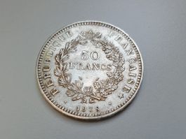 🇫🇷 France 50 Francs 1978 UNC **Silver 30g .900**