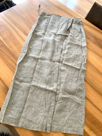 MARC AUREL Maxi Leinen Wickelrock Gr. 36