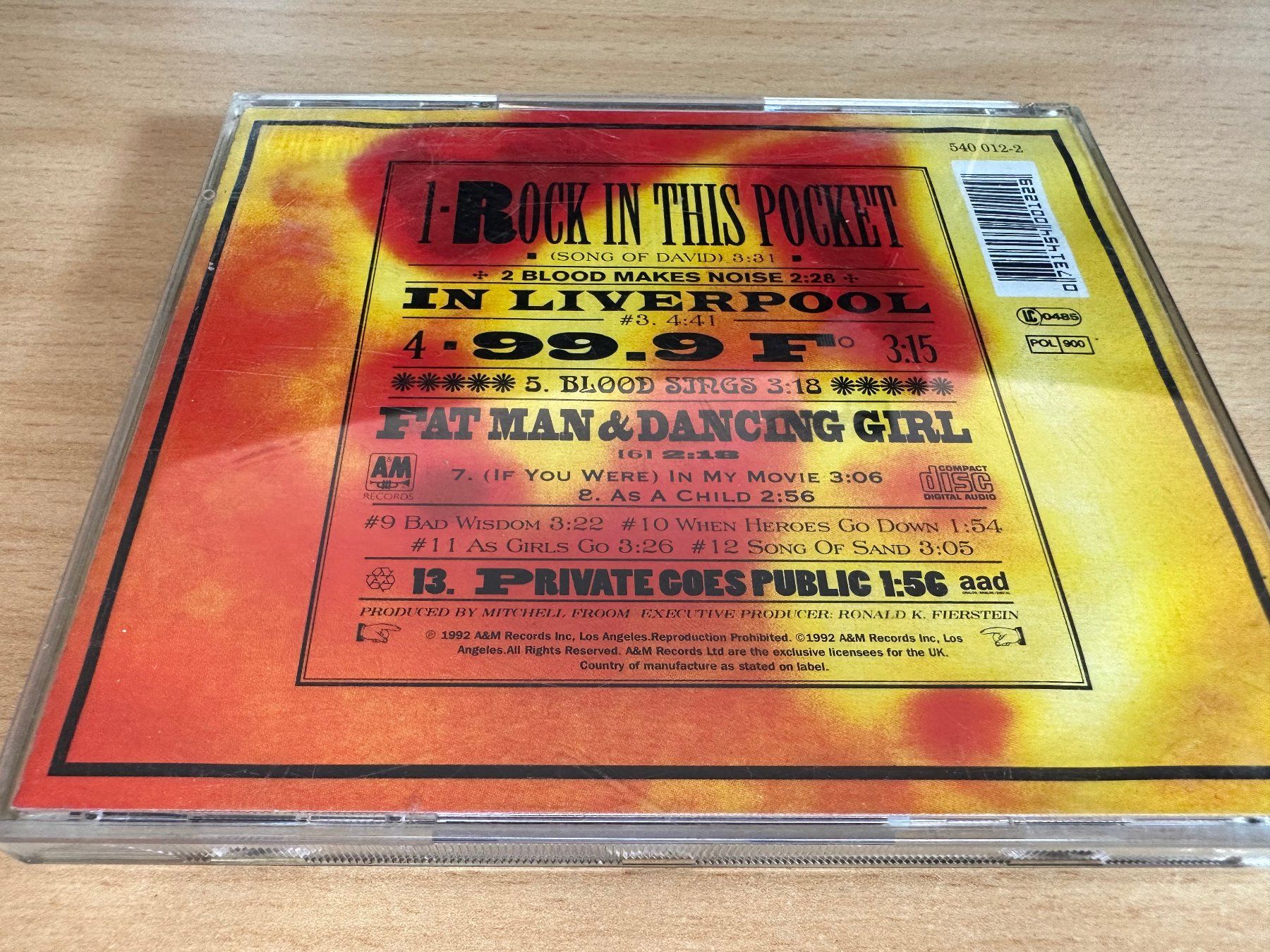 CD: Suzanne Vega – 99.9F° – Usato da Rikon im Tösstal venduto da Alpenmutz 1