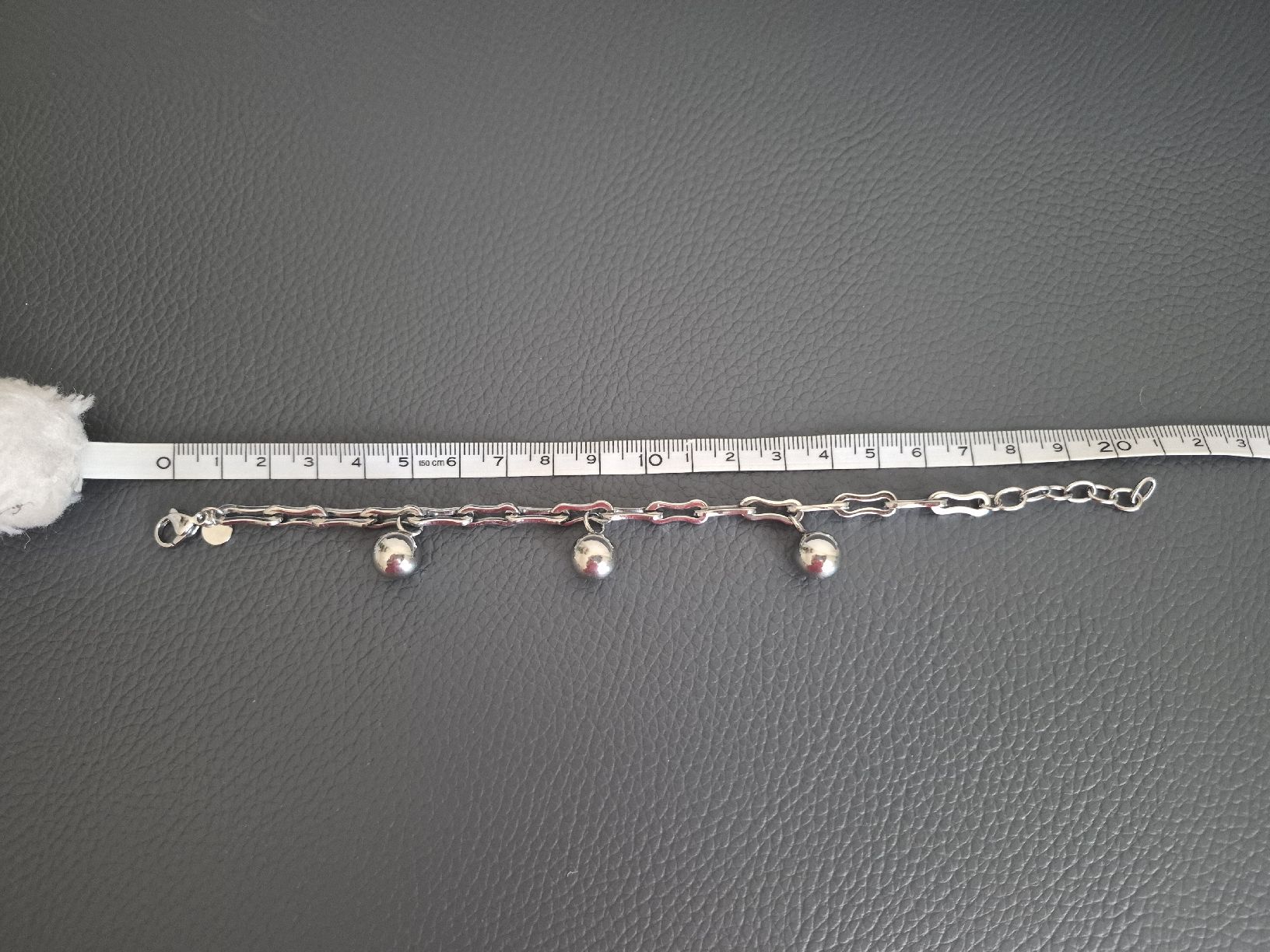 Bracciali & Braccialetti: Armband mit Kugeln, Edelstahl, Silberfarben. – Usato da Bern venduto da Rou_rsz5 1