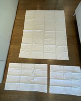 Bettwäsche weiss 165cm x 129cm mit 2 Kissen 94cm x 62cm