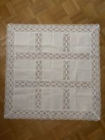 quadratische Tischdecke mit Spitze 75x75 cm