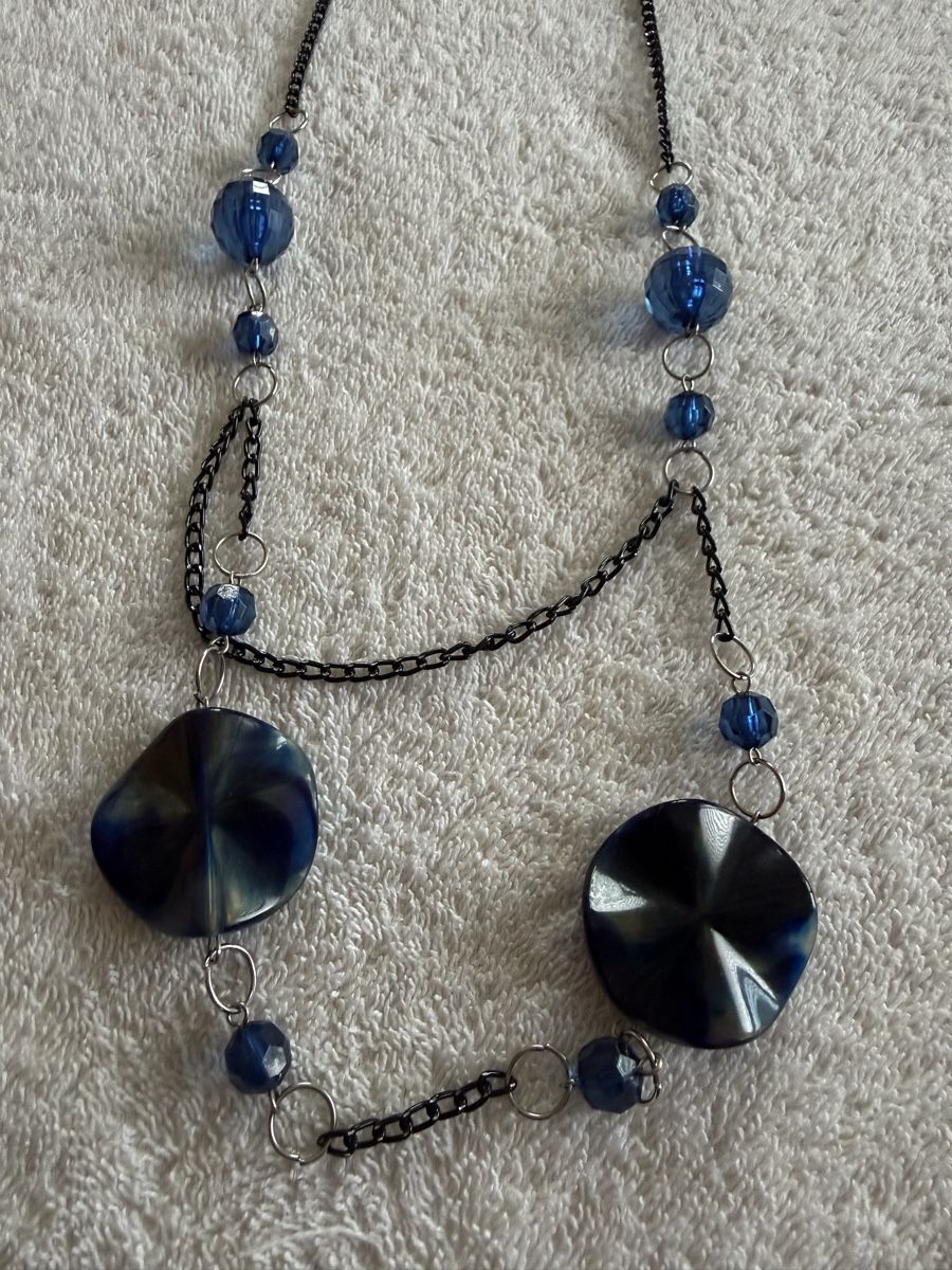Altri gioielli: Lange Kette blau mit Perlen Modeschmuck  – Usato da Affoltern am Albis venduto da jonas1009 1